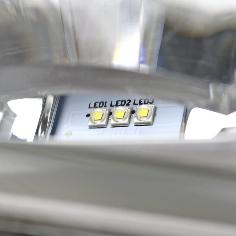 Spec-D Tuning Chrome LED Fog Lights + Built-In LED Bulbs