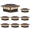 Solar Post Cap Lights Outdoor 8pack, Waterproof Solar Powered Deck
