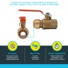 SharkBite 3/4 x 3/4 Inch Ball Valve with FNPT Connector,