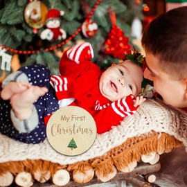 cephira Baby Monthly Milestone Cards - My First Holiday Milestone | Baby Announcement Sign & Celebration Board | Hello World Sign | Milestone Photo Cards | Perfect Newborn Gift & Keepsake