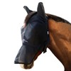 Harrison Howard Horse Fly Mask Long Nose with Ears Black