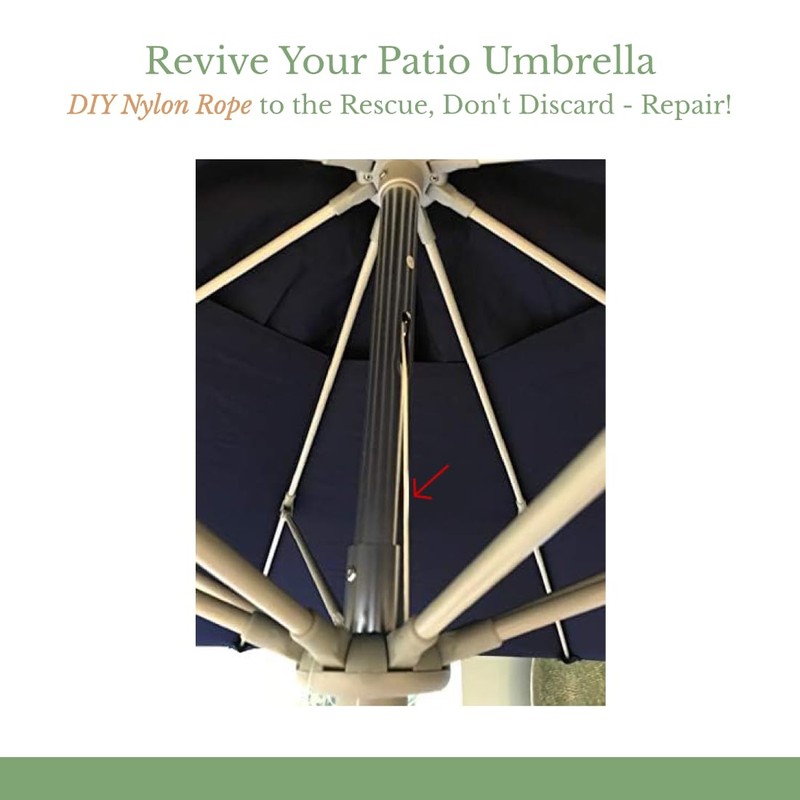 JEJAVU 20’ Braided Nylon String, Replacement Umbrella Rope/Cord, Nylon String