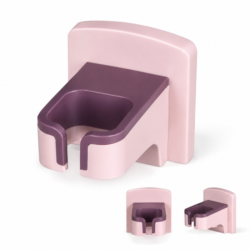 Wall Mounted Hair Dryer Holder for Bathroom Storage – Punch-Free