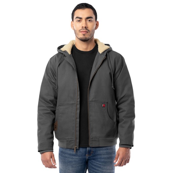 Wrangler Riggs Workwear Men's Duck Sherpa Lined Full Zip Jacket,
