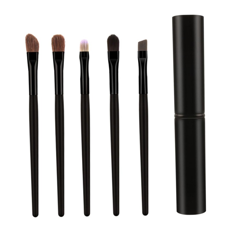 Baluue 2sets Basic Eye Makeup Kit 5-piece Brush Set Eyeliner