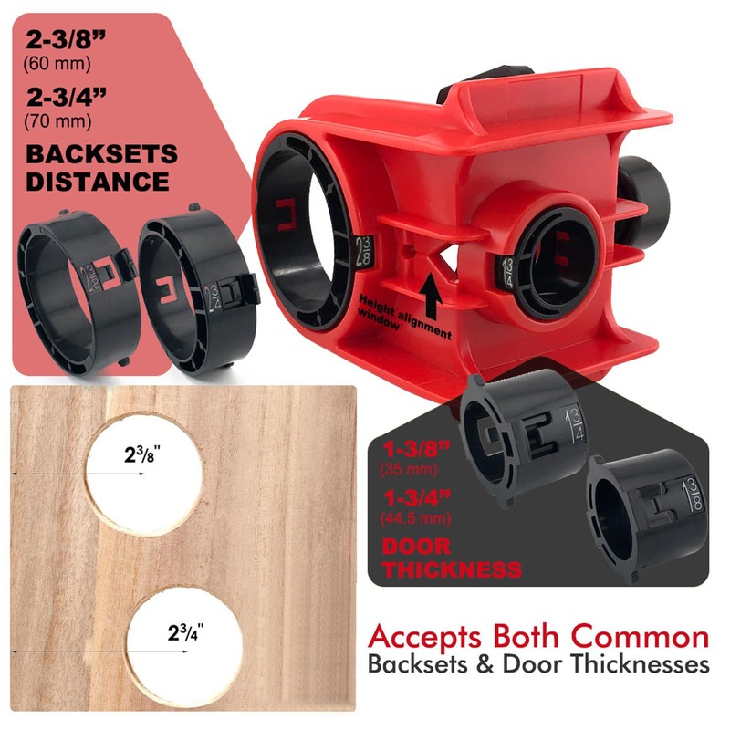 FTVOGUE Door Lock Installation Set Door Lock Hole Saw Kit