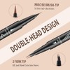 WAJJYM Eyebrow Pen,Microblading Eyebrow Pen,Magical 2-in-1 Dual-Ended Eye Brow Pencils,2-Fork-Tip