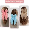 TUBIAN 12Pcs Big Silky Satin Hair Bows for Women Girls