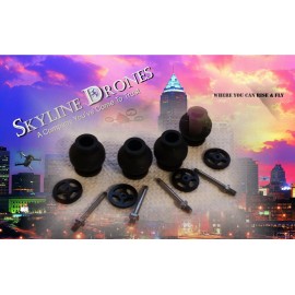 PARROT BEBOP 2 POWER  DRONE BLACK SHAFT DAMPERS (N-1026-BK-12)