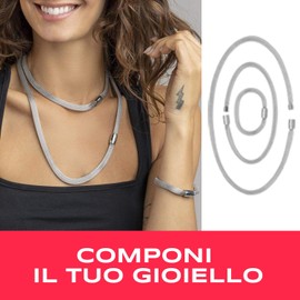 Breil - Soft set, bracelet, necklace and necklace for women from the MAGNETICA SYSTEM collection - 3 pieces in different lengths made of steel - Can be combined with other parts of the Magnetica