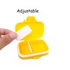 Honbay 2PCS Vitamin Organizer Box Portable Small Pill Case with