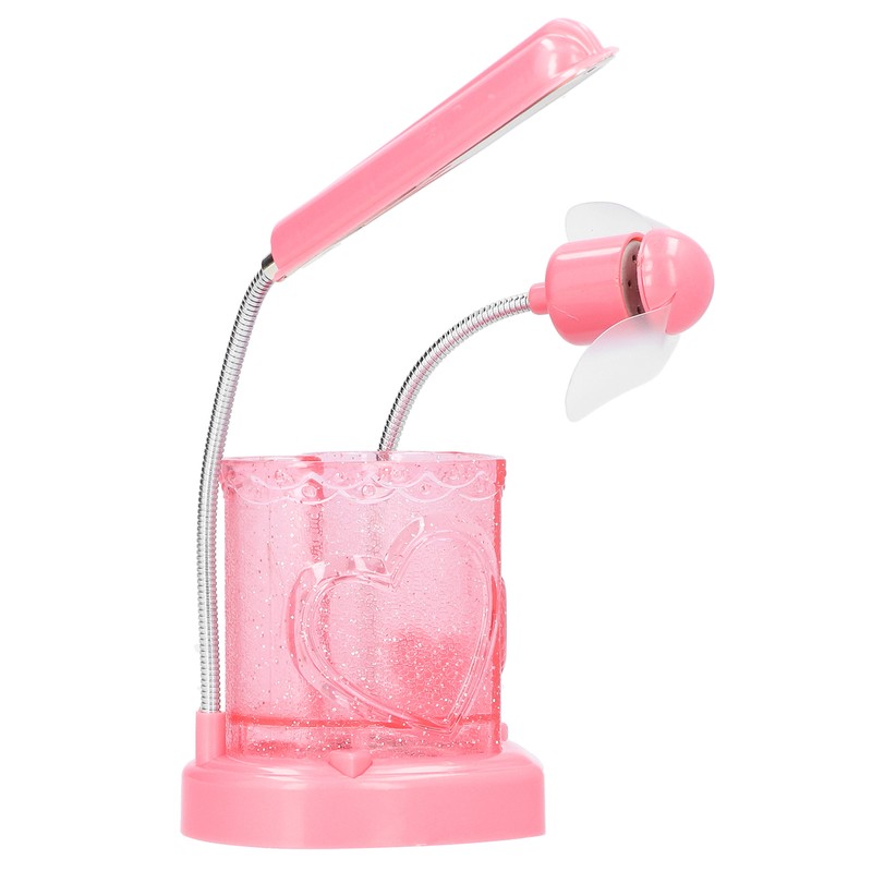 3 in 1 LED Pencil Holder Lamp Multifunction Fan Table