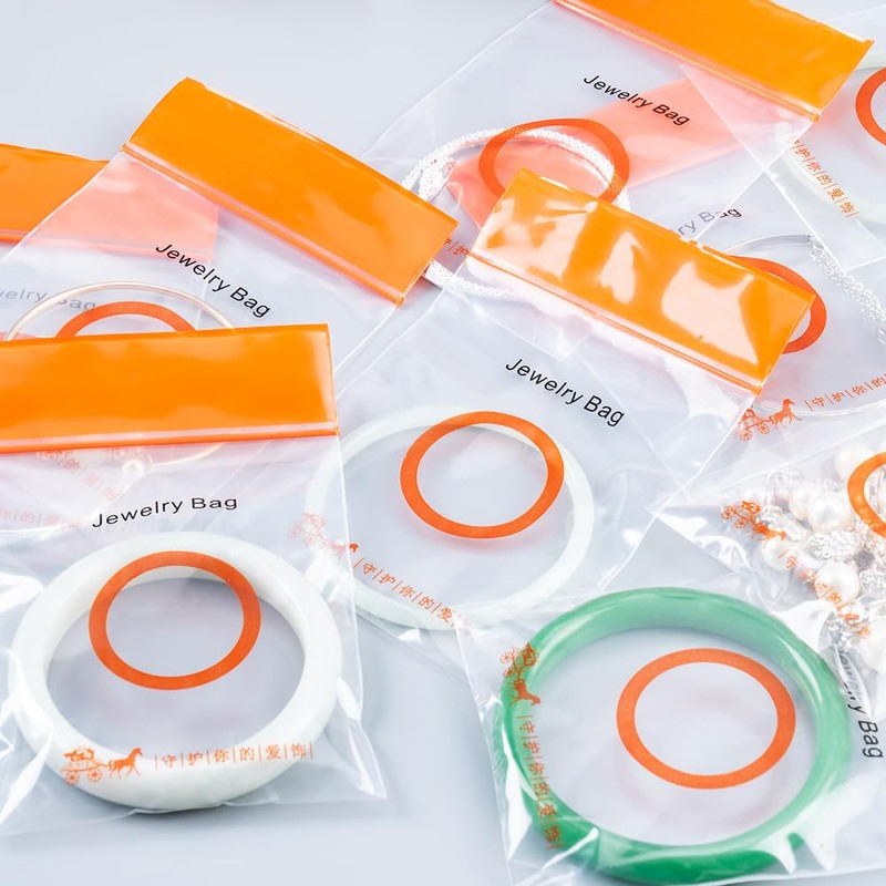 ECOOPTS 30 Ziplock Bags | Strong Ziplock Jewellery Bags Reusable