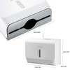 interhasa! Commercial Paper Towel Dispenser Wall Mounted C-fold Hand Towel