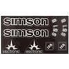 Transparent Simson S51B Sticker IFA Electronic Tank Side Cover Dark