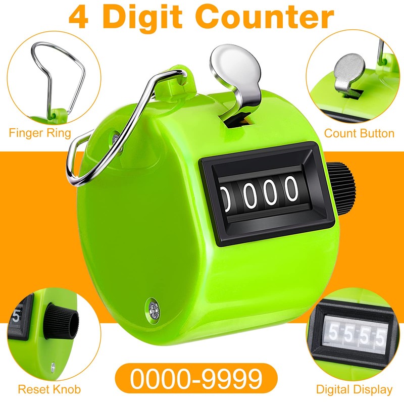 Hoteam 20 Pcs Handheld Tally Counter 4 Digital Number Count