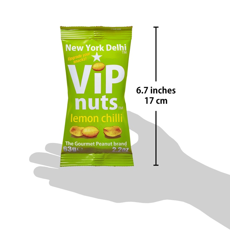 New York Delhi ViPnuts, Lemon Chilli Flavoured Peanuts, Vegan, High