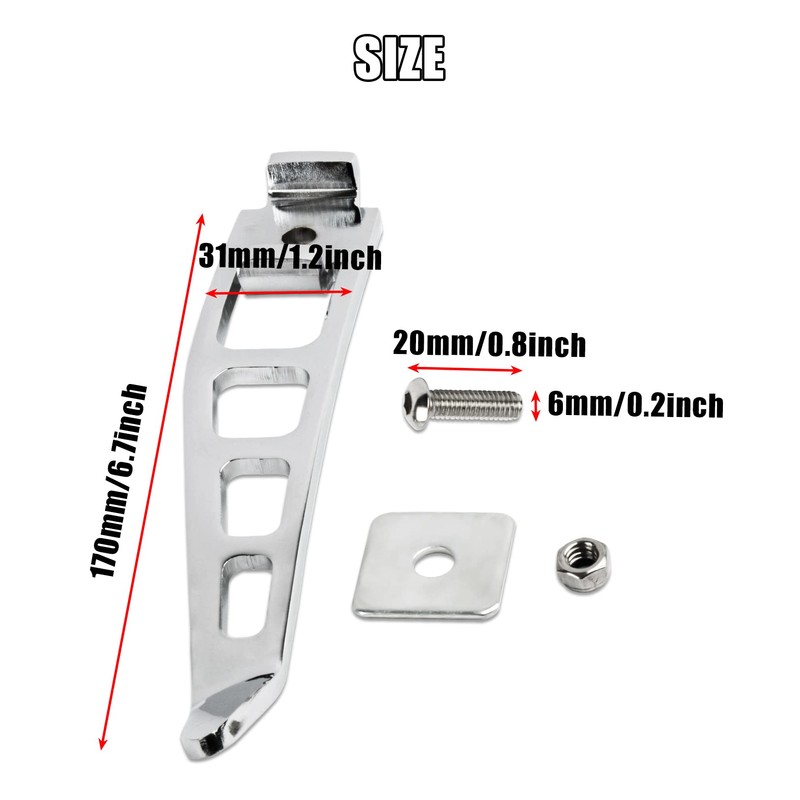 PSLER Kickstands Side Stand Assist Tool Accessories Motorcycle Jiffy Stand