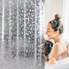 Shower Curtains Mould Proof Resistant, PEVA Waterproof Heavy Duty Bathroom