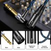 Hanprmee XLR Male to 1/4 Cable3Ft，Balance 6.35mm TRS Plug to