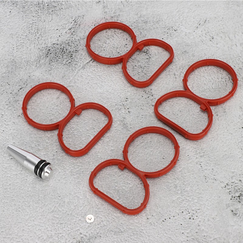 Intake Manifold Swirl Flap Delete Blank Plug Bung with Gaskets