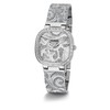 GUESS 32019893 Women's Watch Analogue Quartz One Size Silver, silver,
