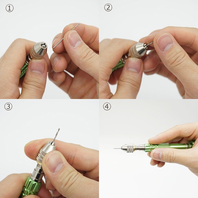 Pin Vise Precision Hand Drill Craft Tool with Drill 0.03