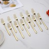 Evanda Gold Dinner Forks Set of 12 Pieces, 17.8cm Titanium