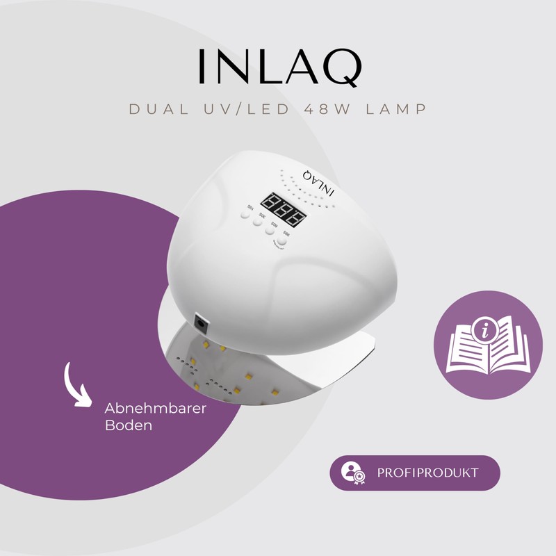 INLAQ® Dual UV/LED Hybrid Nail Lamp - LCD Display and