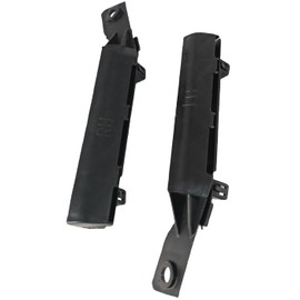 1 Pair Passenger And Driver Side Front Bumper Bracket Mounting Support Cover Molding Trim With Grommet Clips & Bumper Cover Retainers Kit Fit for 2007-2012 Nissan Versa Replace 62225-EM30A 62224-EM30A