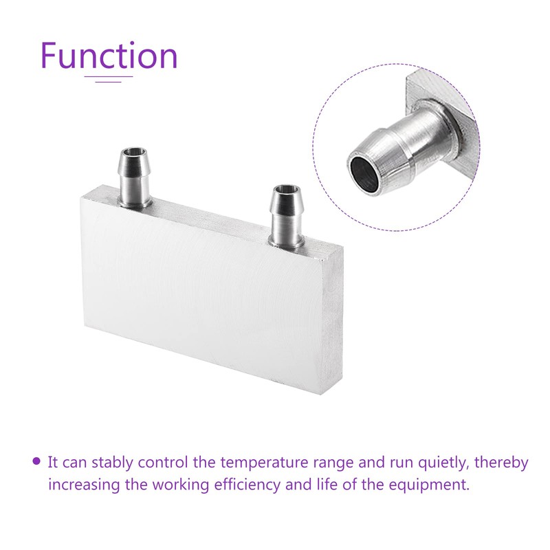 DMiotech 40 x 80 x 12 mm Aluminium Water Block