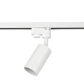 EDO Malga T System Seva 1-Phase Spotlight Rotatable and Pivoting Rail Spotlight, LED Spotlight, Ceiling Light, Rail System, Interior Lighting, 1P GU10 Lamp, White, EDO777407