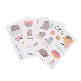 Kawaii Stickers - Pusheen Foodie Collection Stickers Gadget Decals - Waterproof and Reusable Stickers - Pusheen Gift - Pusheen Stickers - Vinyl Stickers For Kids - Stickers For Laptop
