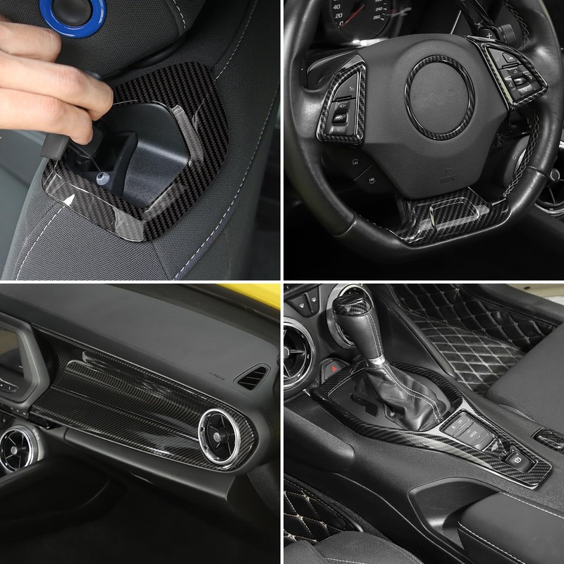 RT-TCZ for Camaro Carbon Fiber Interior Trim Kit, Dash Cover