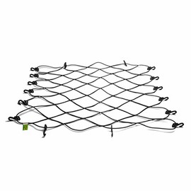 SECURE IT QUICK - 1/4" Standard Duty Bungee Cord Cargo Net 40 Inches X 50 Inches with 16 SIQCN14"Secure It Quick Cargo Net" Hooks USA Made HC 5424 (Black)