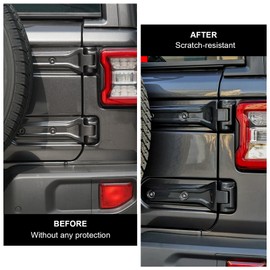 ETL INDUSTRIES - Cubierta de bisagra para puerta trasera de puerta trasera, decoración para Jeep Wrangler JL JLU Sports Freedom Sahara Rubicon 2 puertas/4 puertas