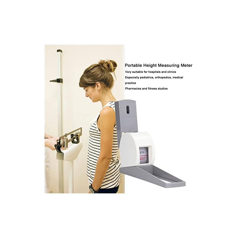 Portable Height Meter Wall Mounted Retractable Body Growth Altimeter 2.2