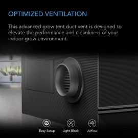 AC Infinity Grow Tent Duct Vent Attachment, 8-Inch 2 Pack, Twist-On Air Vents