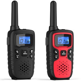 Wishouse Walkie Talkies for Kids Adults - Long Range Rechargeable 2 Way Radios,Gift,Hiking Accessories Camping Gear with Lamp,SOS Siren,NOAA Weather Alert,VOX,Easy to Use 2 Pack