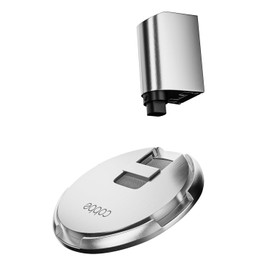 Cobbe Mechanical Door Stoppers Zinc Alloy Door Catch, Heavy Duty Door Holder Stops for Floor Mounting, Door Holder Keep Door Open and Windproof - Brushed Steel