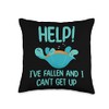 Turtle Lover Novelty Apparel Funny Turtle Help Fallen Can't Get