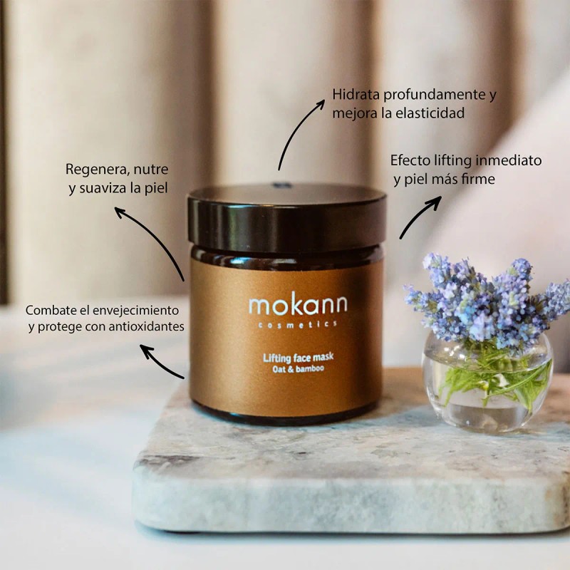Mascarilla Mokann Lifting Bambú Avena Reafirmante 60ml