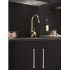 BOZONLI Zinc Alloy Cupboard Handles, Brushed Matte Kitchen Door Handles
