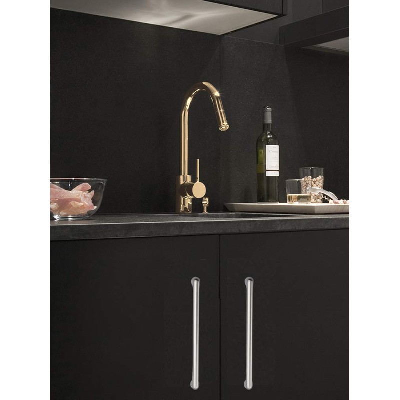 BOZONLI Zinc Alloy Cupboard Handles, Brushed Matte Kitchen Door Handles