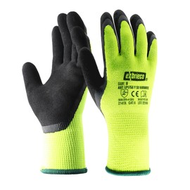 EXBRIECO, 6 or 12 Pairs, Protective Gloves, Winter Gloves, Work Gloves, Polyester and Latex, EPI, Durable, Lightweight, Abrasion Resistance, Gardening, Repairs, Mechanical.