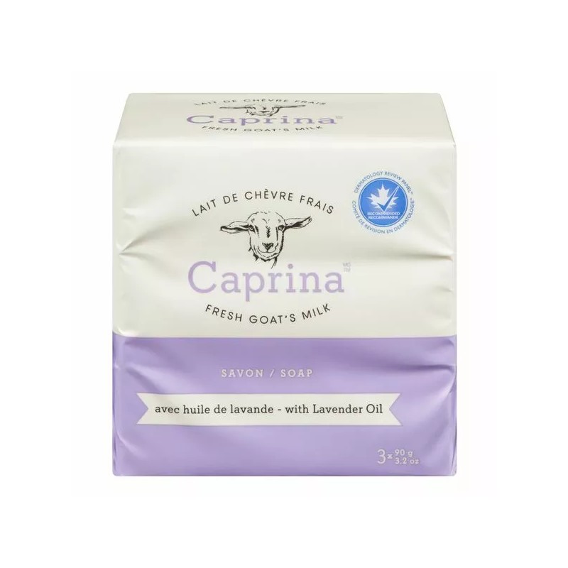 Caprina Fresh Goat's Milk Lavender Oil Soap Bar 3.2 Oz
