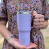 Décor Stainless Steel XL Travel Tumbler, Lavender, 880ml