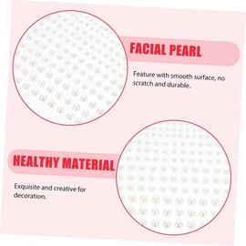 DOITOOL 6hojas Pegatinas De Perlas Rostro De Gemas De Perlas Adhesivas Decorativas Para Maquillaje Facial Perlitas Para Belleza
