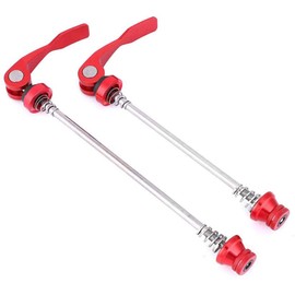 ANCLLO Bicycle Quick Release Lever, Mountain Road Bike Quick Release Skewers Aluminum Alloy Skewer Bolt Red