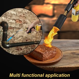 BLUEFIRE Modern MAPP Gas Cylinder, 14.1 oz, 99.9% High Purity Propylene Equal To MAP-PRO, Hotter than Propane! Welding Brazing Soldering HVAC Plumbing（12 Pack）